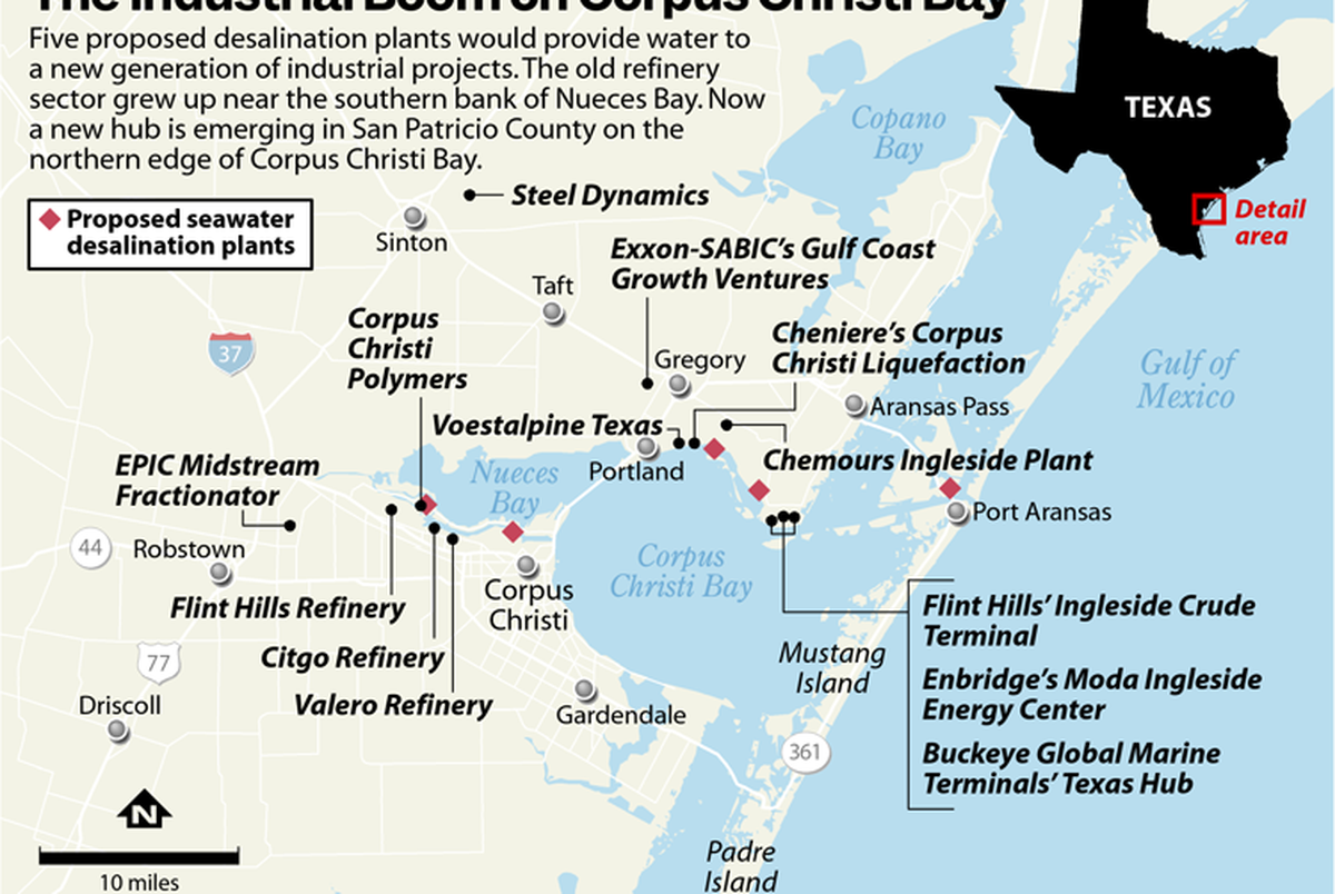 Corpus Christi sold its water to Exxon, gambling on desalination. So